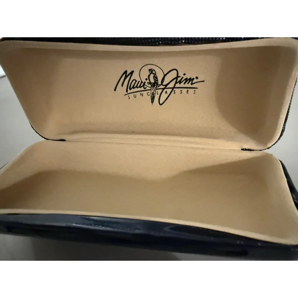 MAUI JIM Sunglasses MJ-352-02 Pali Black Flexon Polarized Half Rim Case Unisex